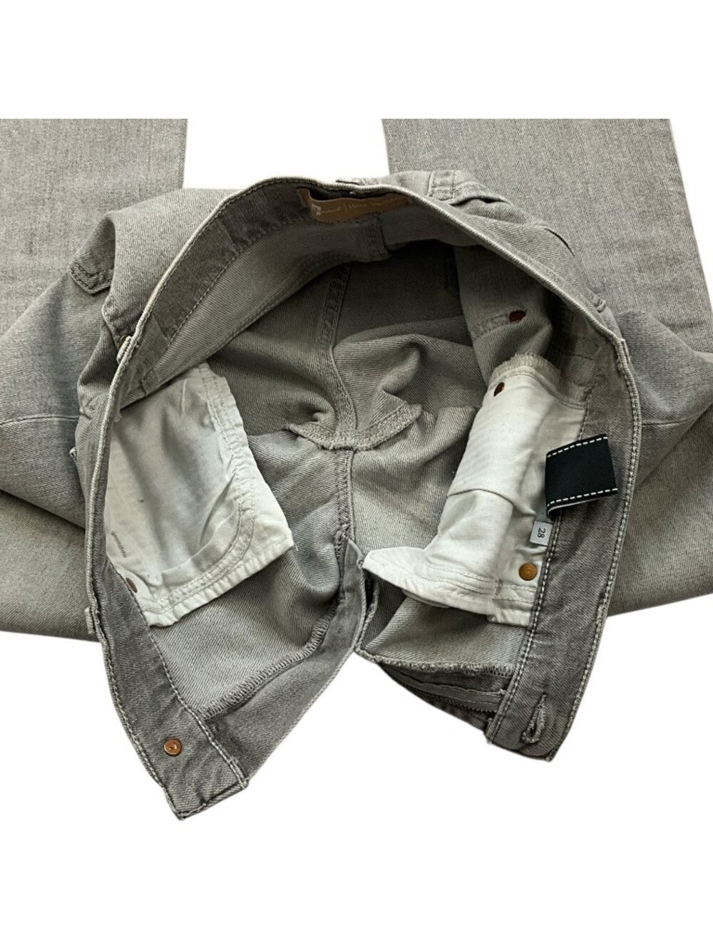 7 For All Mankind 7FAM Bootcut Mid Rise Jean 28 Gray - Picture 6 of 13